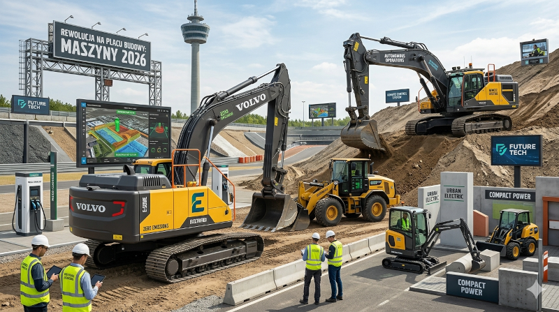 Maszyny budowlane 2026 – te technologie zmieniają zasady gry